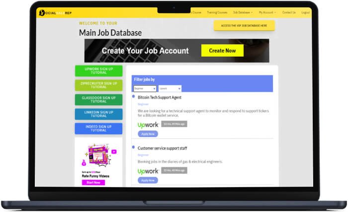 SocialSaleRep jobdatabase