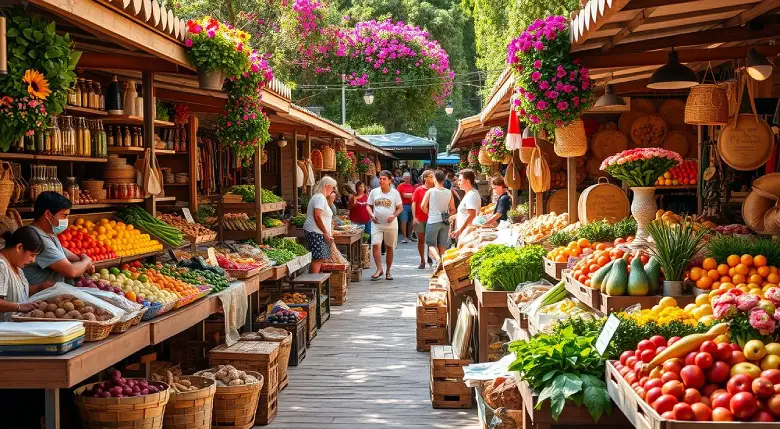 Local markets, Farmers' markets, Sustainable food, Gastronomy, Organic food