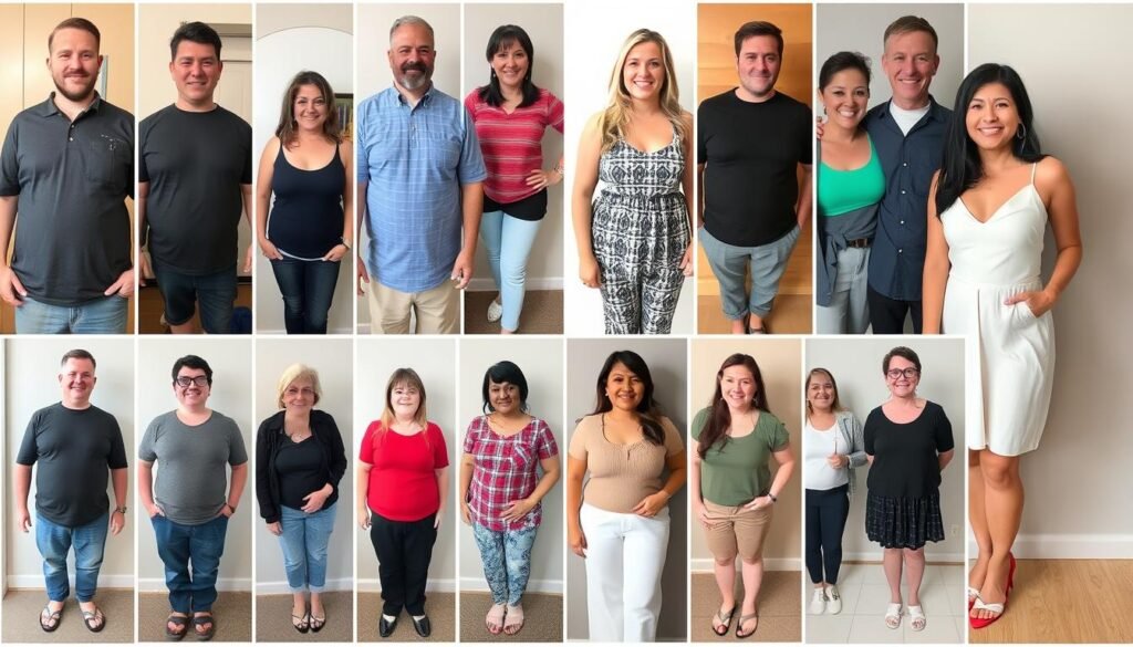 Before and after transformation photos from Eat Stop Eat users