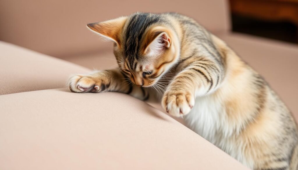 Cat exhibiting a behavioral problem that can be solved by understanding how to speak cat Cat exhibiting a behavioral problem that can be solved by understanding how to speak cat