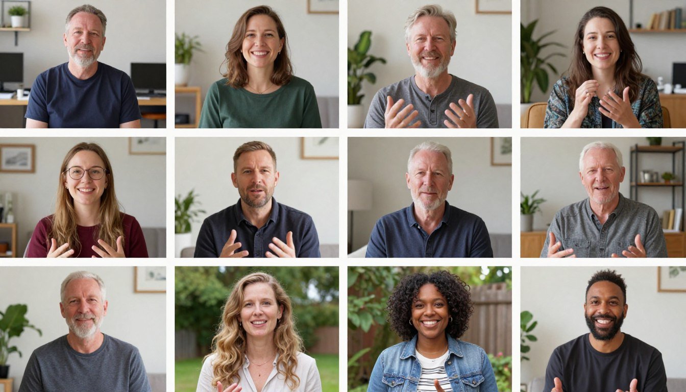 Collage of diverse Brain Song users sharing their positive experiences