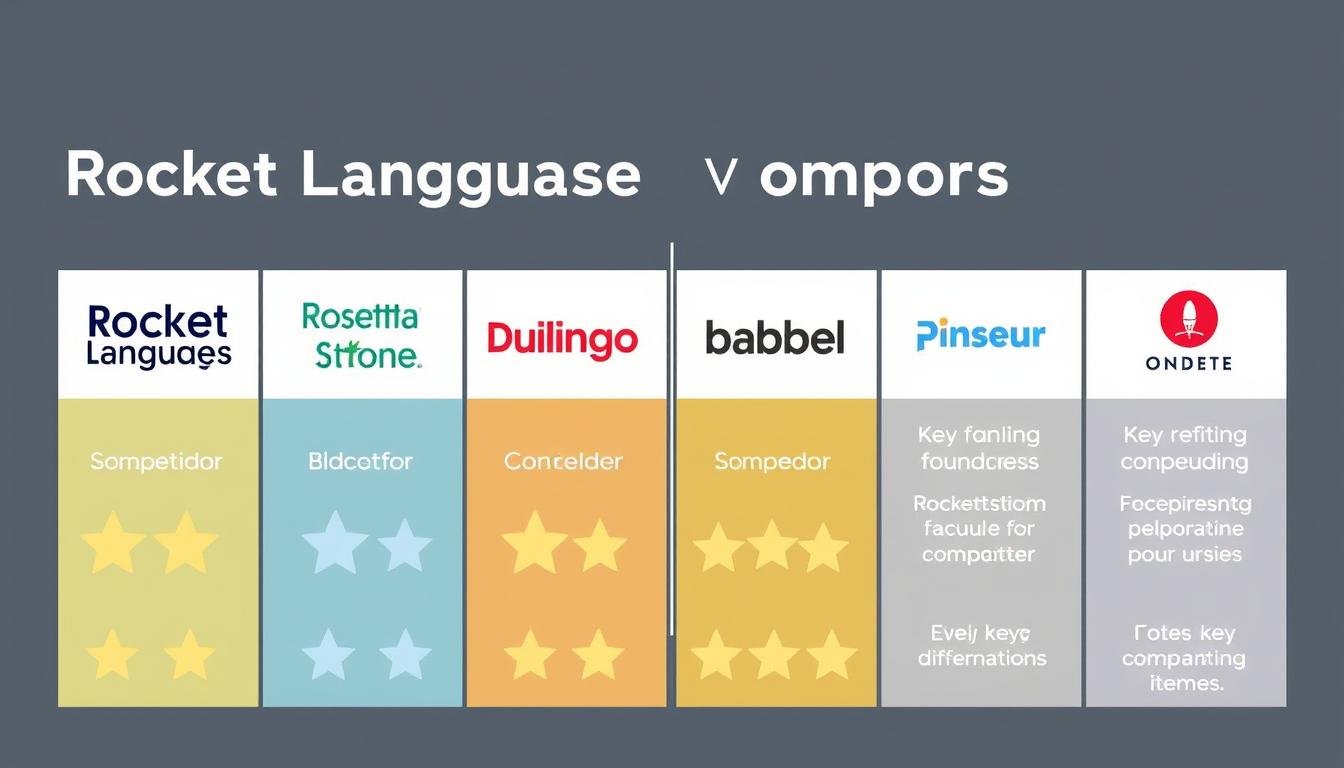 Comparison of Rocket Languages with other popular language learning platforms