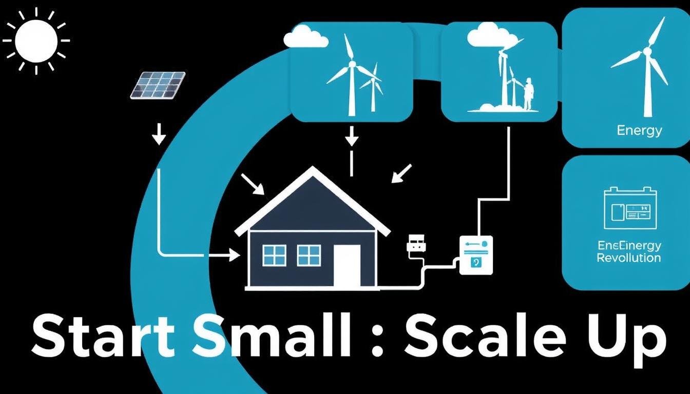 Diagram showing the Energy Revolution System approach to reduce electricity bill