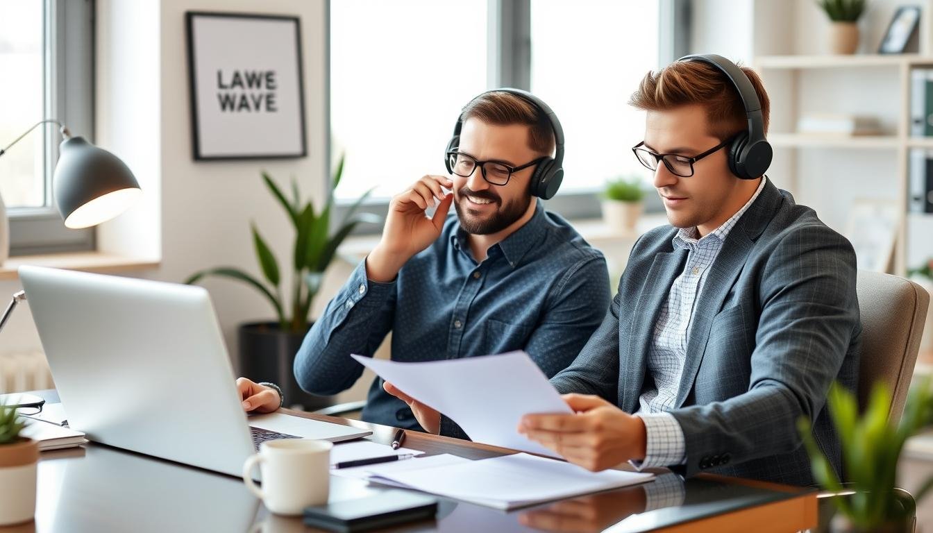 Entrepreneur using Genius Wave before a productive workday