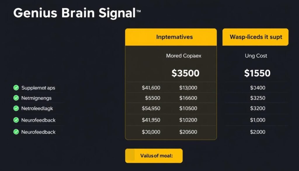 Genius Brain Signal pricing and value comparison Genius Brain Signal pricing and value comparison