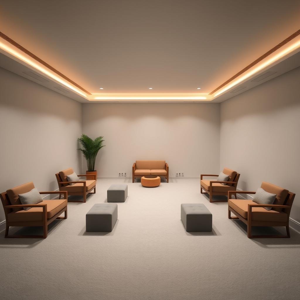 Ideal environment for brainwave entrainment session Ideal environment for brainwave entrainment session