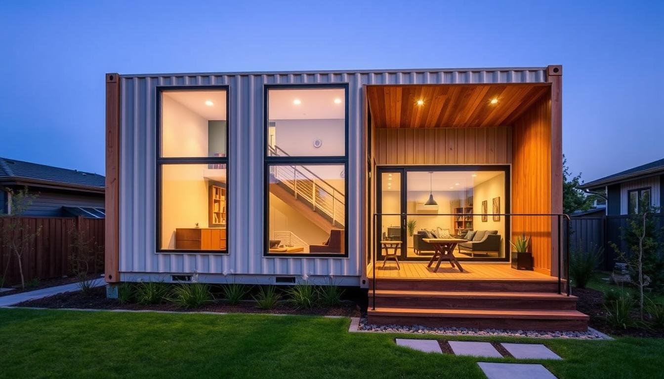 Modern container home showcasing the aesthetic appeal and design possibilities