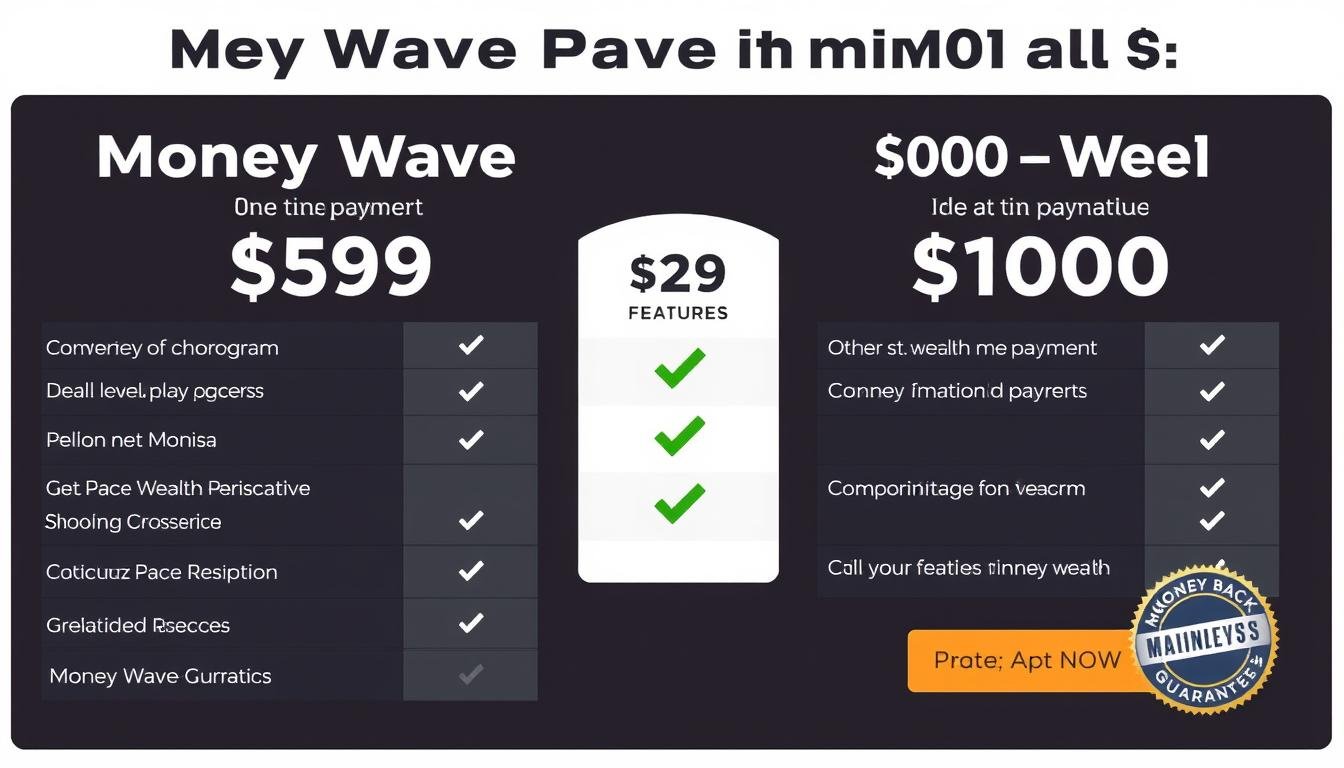 Money Wave pricing compared to alternative wealth manifestation programs