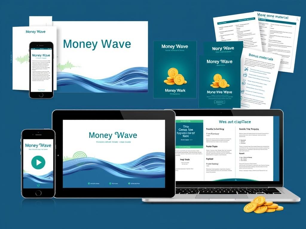 Money Wave program components displayed on multiple devices Money Wave program components displayed on multiple devices