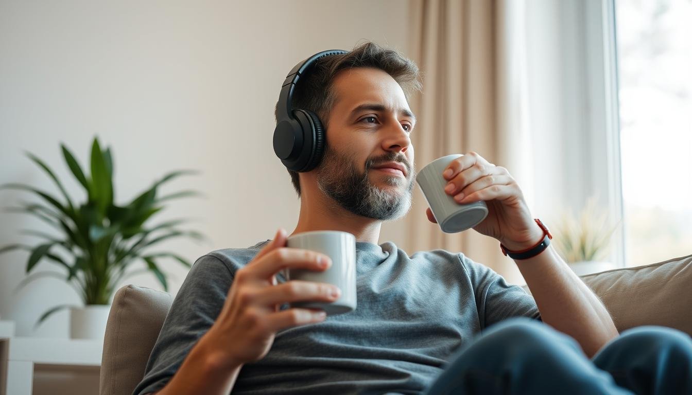 Person integrating Billionaire Brain Wave into morning routine