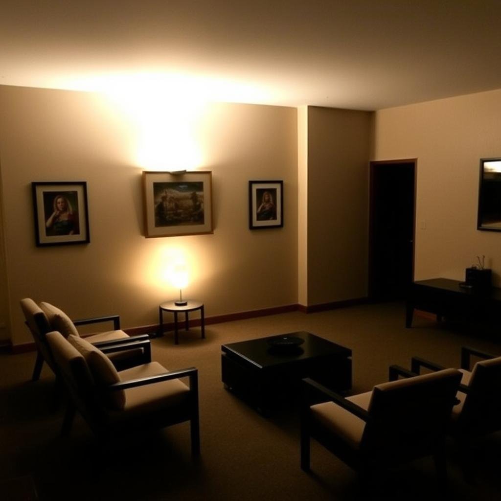 Quiet comfortable environment for brainwave entrainment session Quiet comfortable environment for brainwave entrainment session