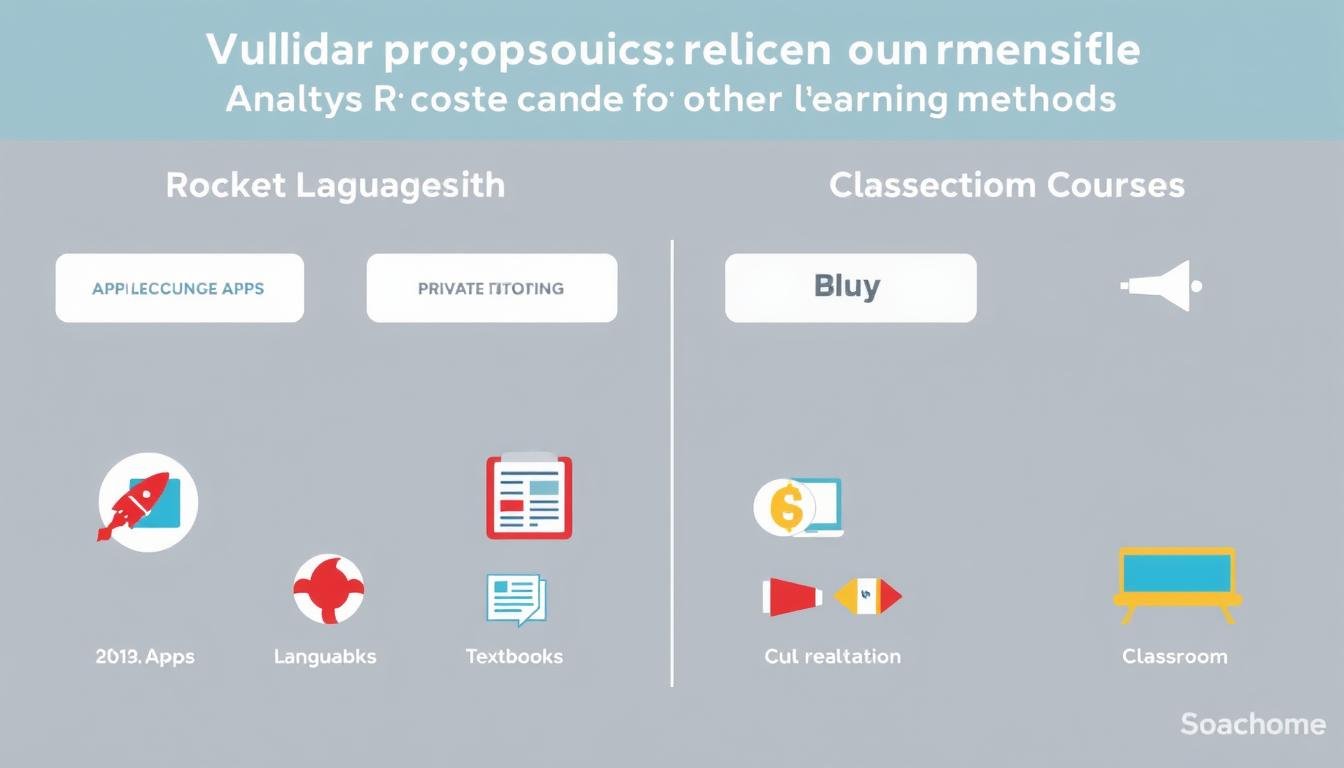Value analysis of Rocket Languages compared to other language learning methods