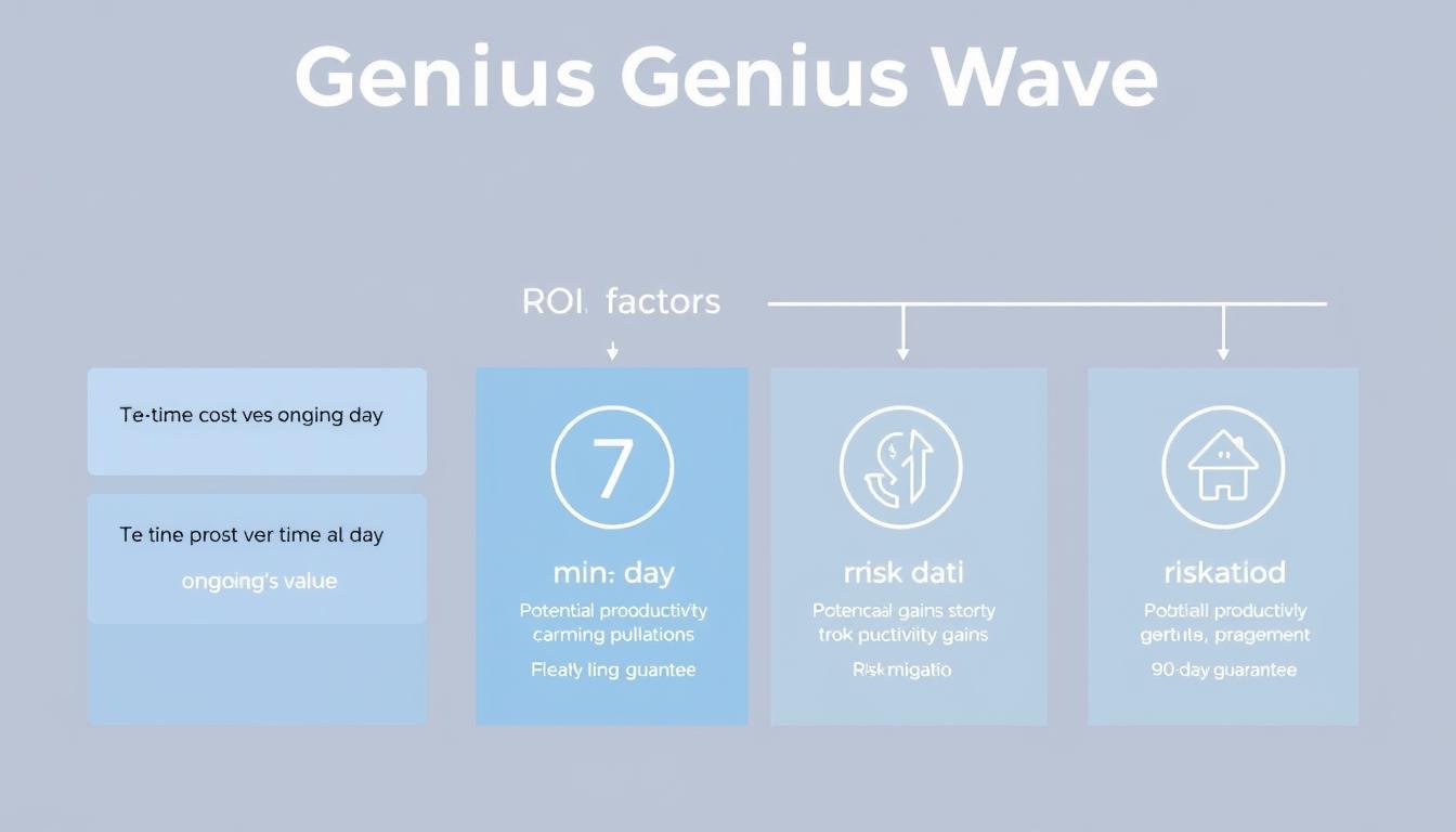 Value assessment of Genius Wave showing ROI factors