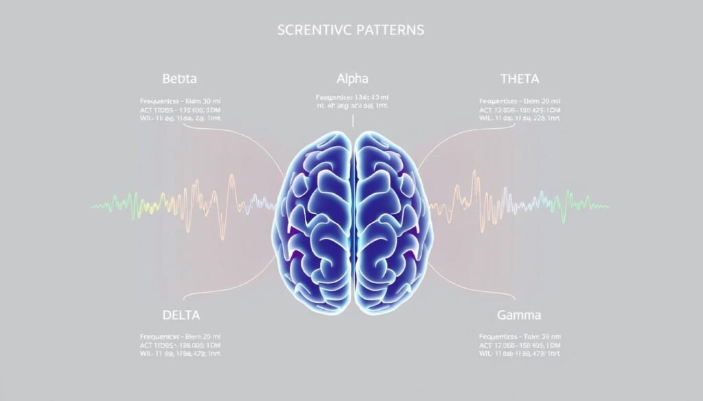 Visualization of different brainwave patterns (Beta, Alpha, Theta, Delta, Gamma) Visualization of different brainwave patterns (Beta, Alpha, Theta, Delta, Gamma)