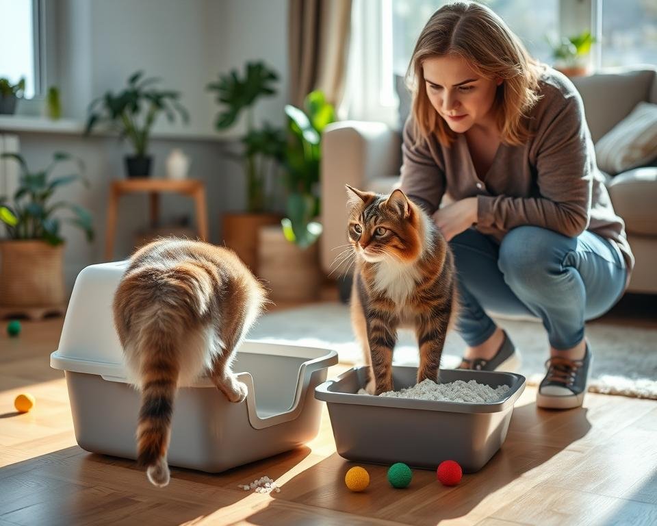 cat peeing outside litter box